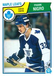 1983-84 O-Pee-Chee #337 Frank Nigro RC