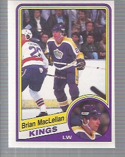 1984-85 O-Pee-Chee #87 Brian MacLellan RC