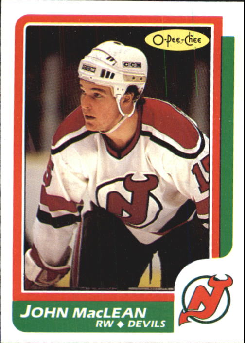 1986-87 O-Pee-Chee #37 John MacLean RC