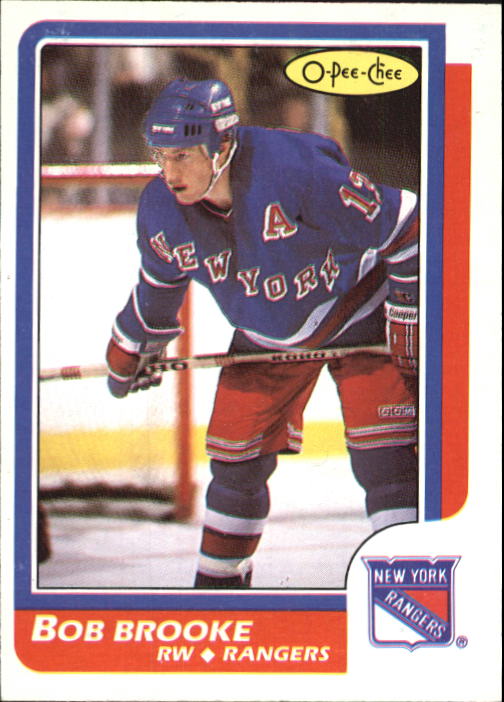 1986-87 O-Pee-Chee #48 Bob Brooke