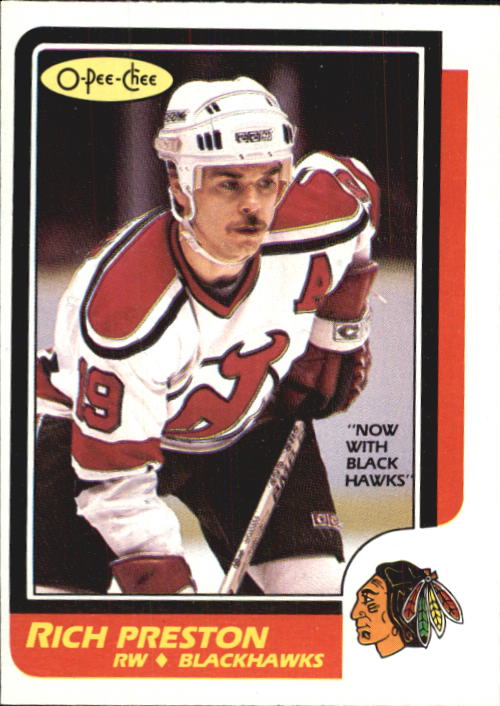 1986-87 O-Pee-Chee #61 Rich Preston