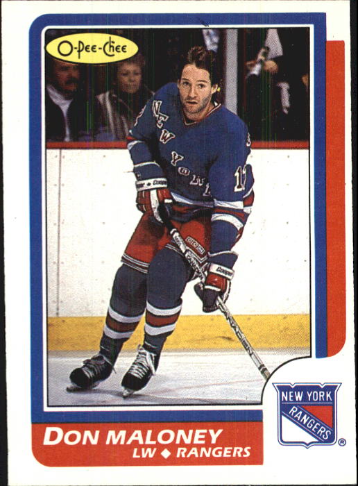 1986-87 O-Pee-Chee #81 Don Maloney