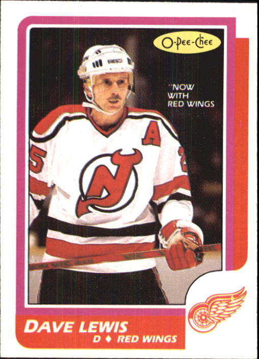 1986-87 O-Pee-Chee #85 Dave Lewis