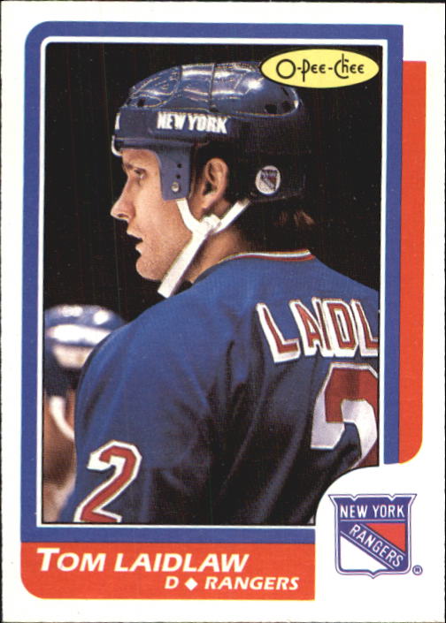 1986-87 O-Pee-Chee #147 Tom Laidlaw