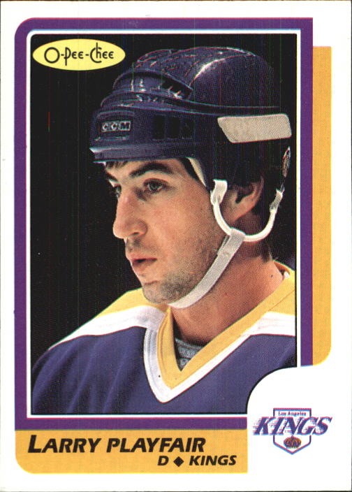 1986-87 O-Pee-Chee #195 Larry Playfair