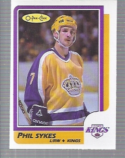 1986-87 O-Pee-Chee #216 Phil Sykes RC