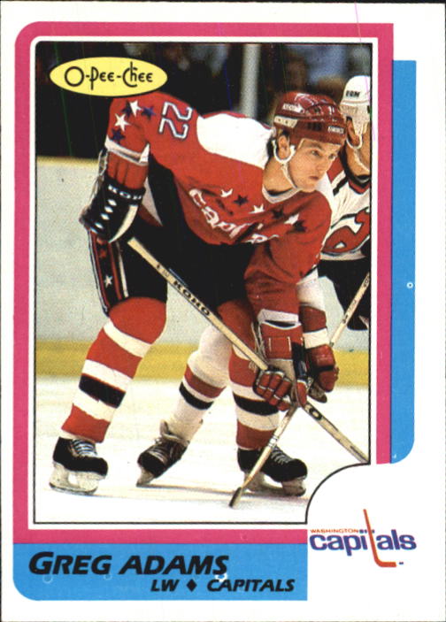 1986-87 O-Pee-Chee #253 Greg C.Adams RC