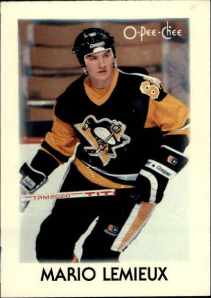 1987-88 O-Pee-Chee Minis #23 Mario Lemieux