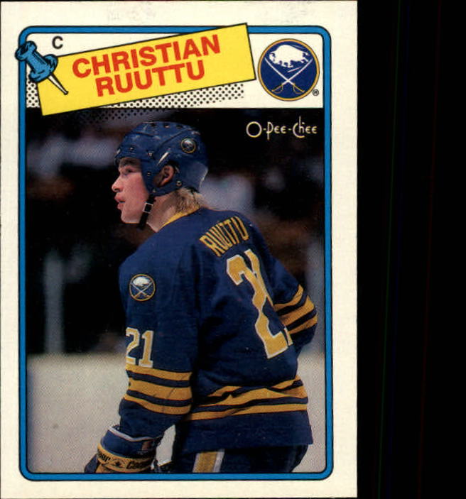 1988-89 O-Pee-Chee #18 Christian Ruuttu
