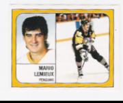 1988-89 Panini Stickers #340 Mario Lemieux
