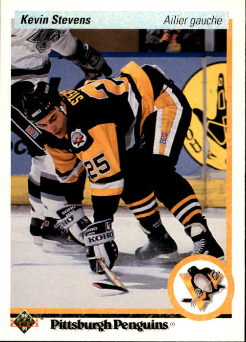 1990-91 Upper Deck French #14 Kevin Stevens RC