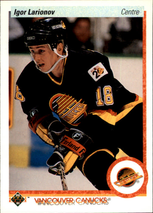 1990-91 Upper Deck French #128 Igor Larionov RC