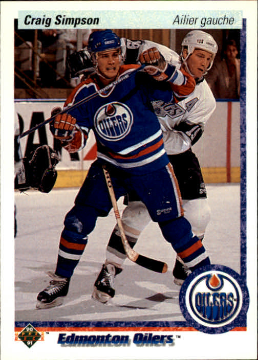 1990-91 Upper Deck French #129 Craig Simpson