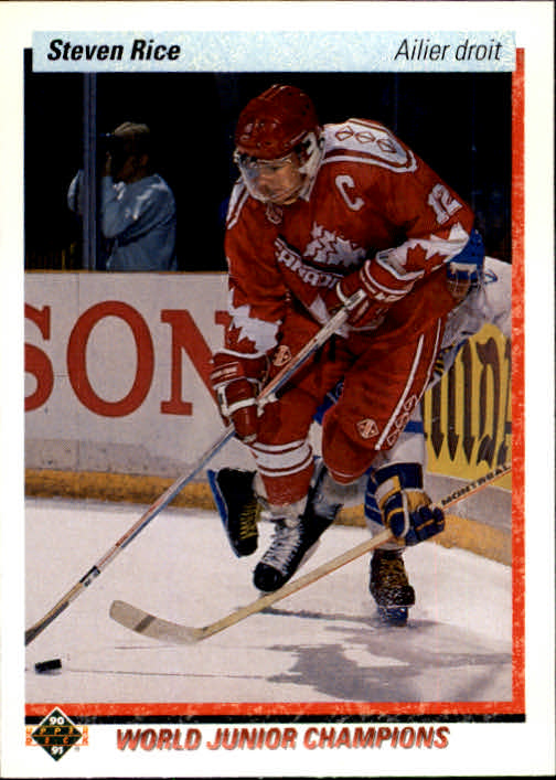 1990-91 Upper Deck French #462 Steven Rice RC