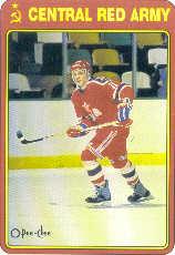 1990-91 O-Pee-Chee Red Army #18R Eugeny Davydov