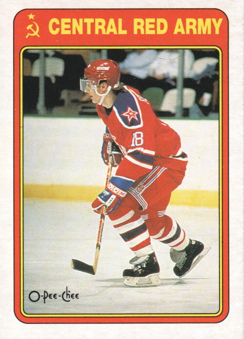 1990-91 O-Pee-Chee Red Army #19R Sergei Fedorov