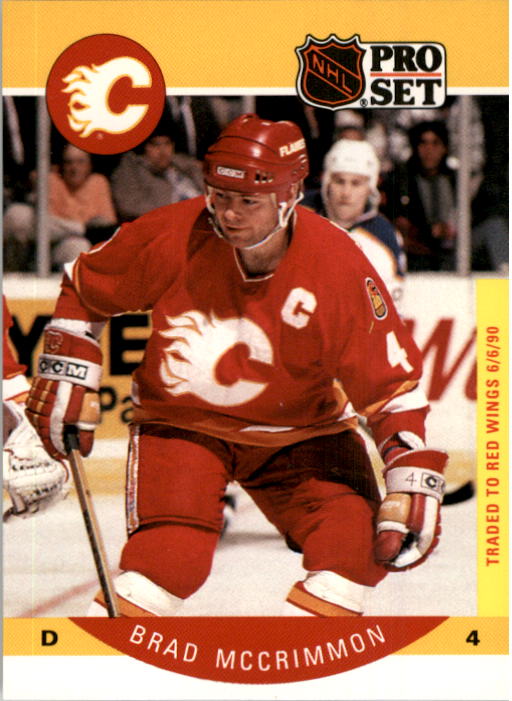 1990-91 Pro Set #39A Brad McCrimmon ERR/Missing Traded logo