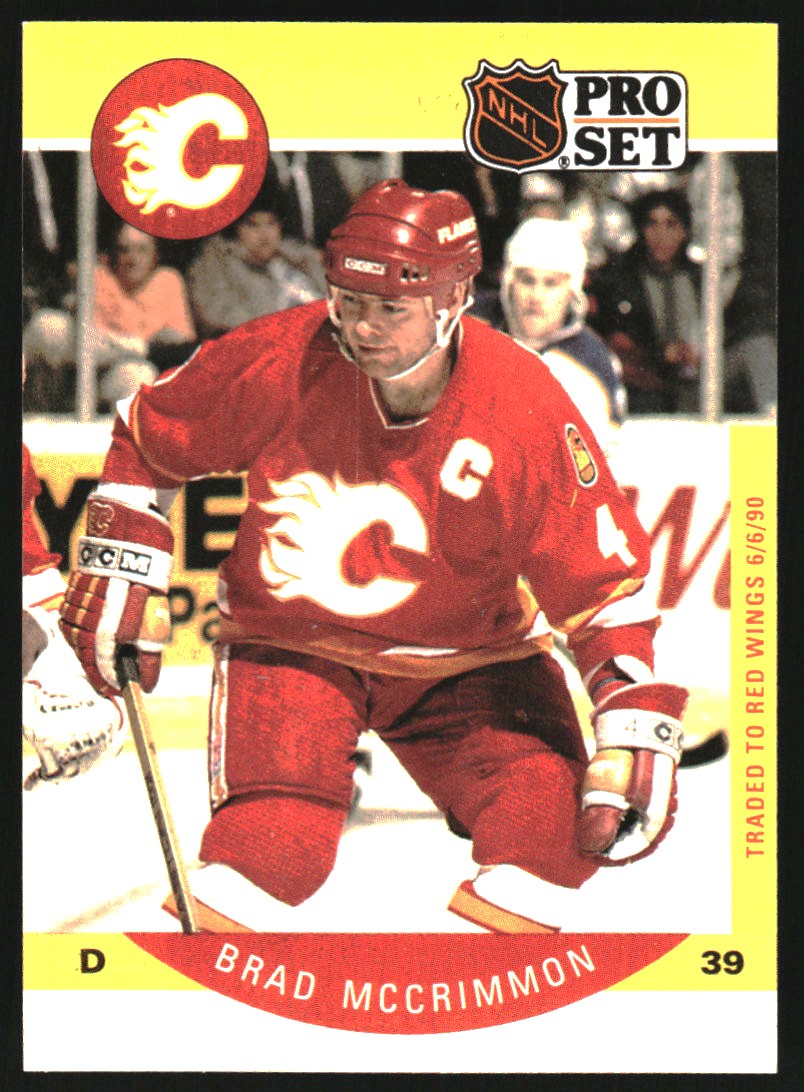 1990-91 Pro Set #39B Brad McCrimmon COR/Traded logo