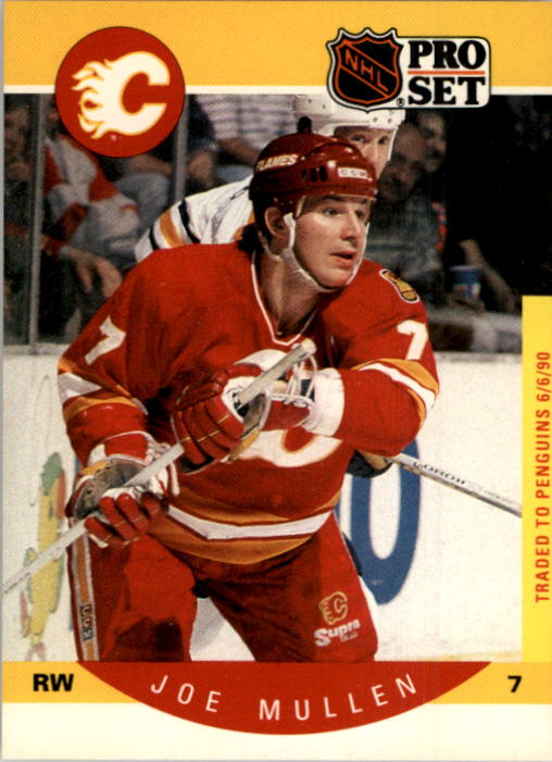1990-91 Pro Set #40A Joe Mullen ERR/Missing Traded logo