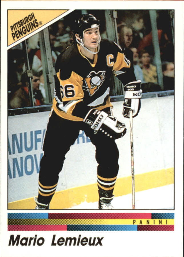1990-91 Panini Stickers #136 Mario Lemieux