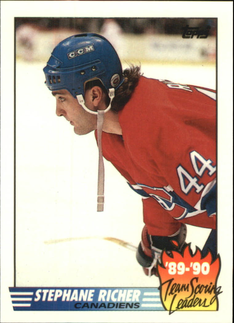 1990-91 Topps Team Scoring Leaders #4 Stephane Richer