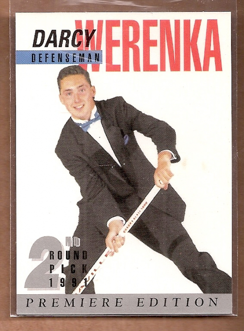 1991 Arena Draft Picks Autographs #28 Darcy Werenka
