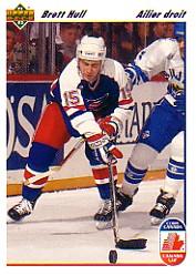 1991-92 Upper Deck French #33 Brett Hull CC
