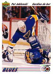 1991-92 (BLUES) Upper Deck French #107 Pat Jablonski Rookie - Picture 1 of 1