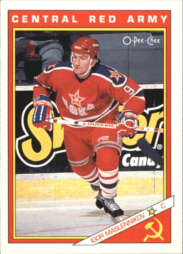 1991-92 O-Pee-Chee Inserts #21R Igor Maslennikov