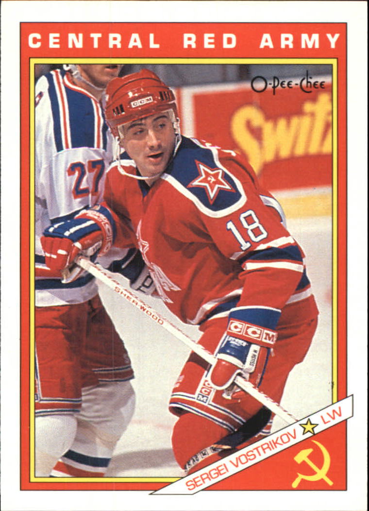 1991-92 O-Pee-Chee Inserts #27R Sergei Vostrikov