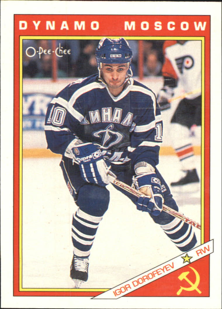 1991-92 O-Pee-Chee Inserts #32R Igor Dorofeyev