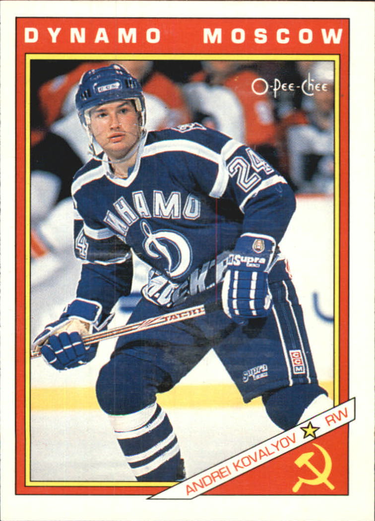 1991-92 O-Pee-Chee Inserts #38R Andrei Kovalyov