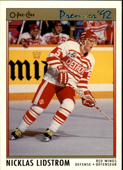 1991-92 OPC Premier #117 Nicklas Lidstrom RC