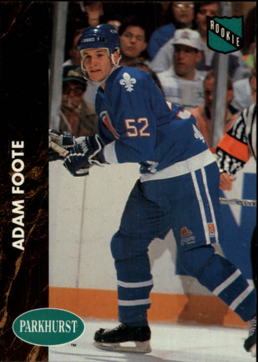 1991-92 Parkhurst #371 Adam Foote RC