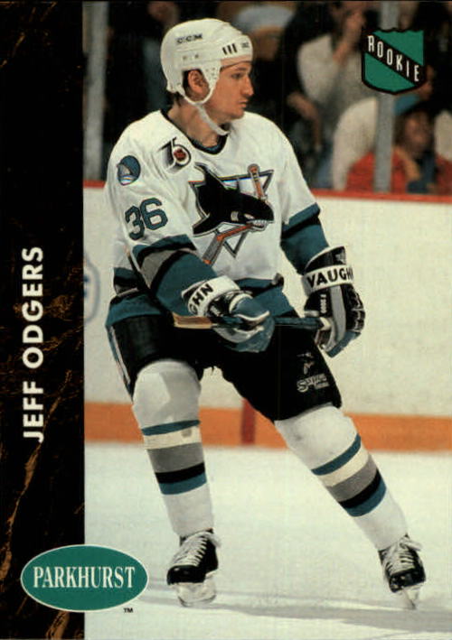 1991-92 Parkhurst #386 Jeff Odgers RC