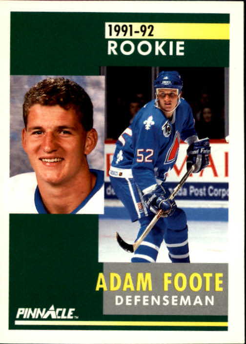 1991-92 Pinnacle #337 Adam Foote RC