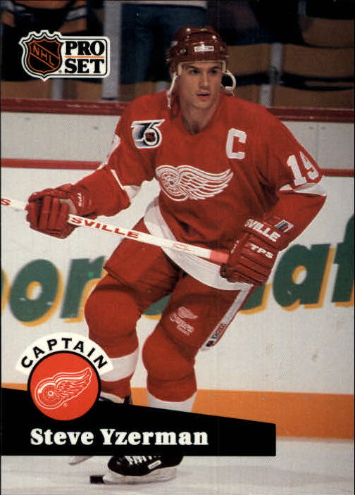 1991-92 Pro Set #571 Steve Yzerman CAP