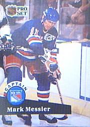 1991-92 Pro Set #579 Mark Messier CAP