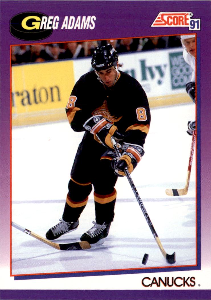 1991-92 Score American #44 Greg Adams