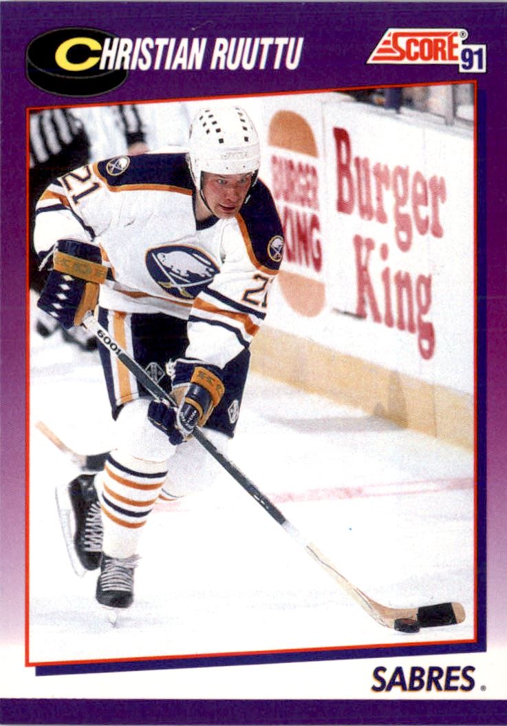 1991-92 Score American #45 Christian Ruuttu