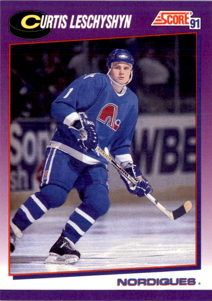1991-92 Score American #58 Curtis Leschyshyn