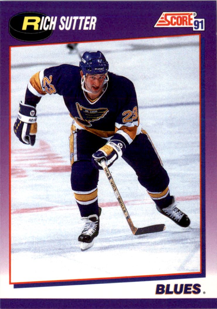1991-92 Score American #63 Rich Sutter