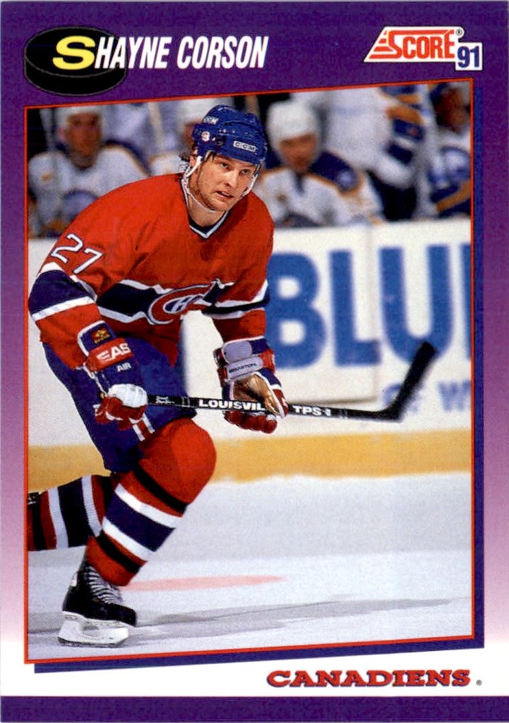 1991-92 Score American #65 Shayne Corson