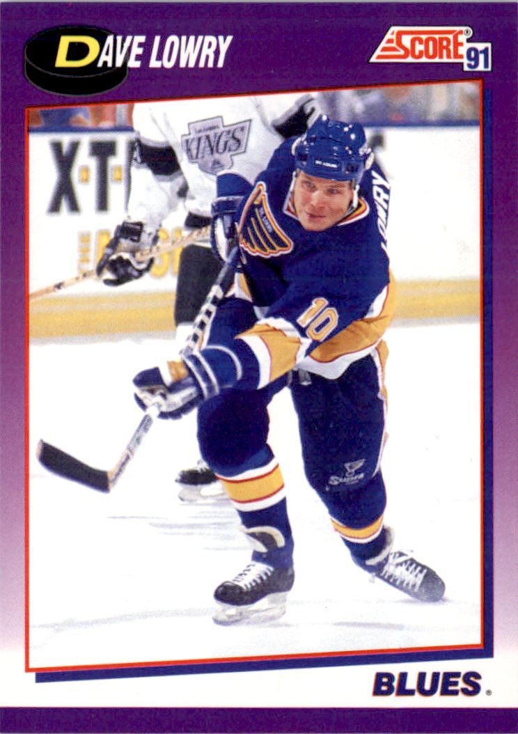 1991-92 Score American #149 Dave Lowry