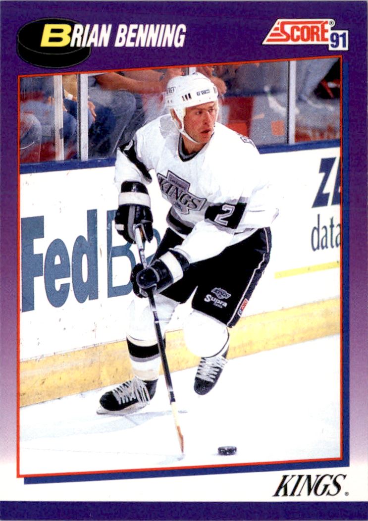 1991-92 Score American #186 Brian Benning