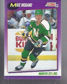 1991-92 Score American #247 Mike Modano