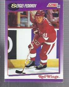 1991-92 Score American #250 Sergei Fedorov