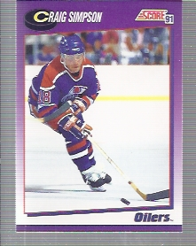 1991-92 Score American #255 Craig Simpson