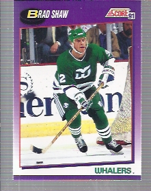 1991-92 Score American #289 Brad Shaw