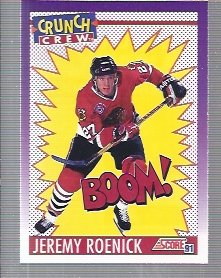 1991-92 Score American #305 Jeremy Roenick CC
